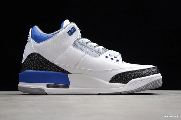 BLUE JORDAN AIR 3 WHITE RETRO CT8532-145 0813